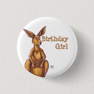 Badge Rond 2,50 Cm Centre du parti Kangaroo
