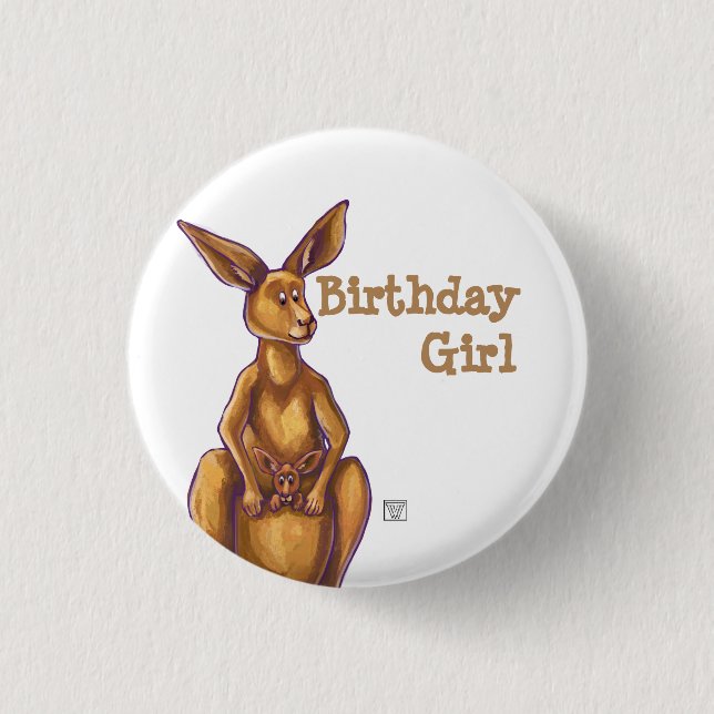 Badge Rond 2,50 Cm Centre du parti Kangaroo (Devant)