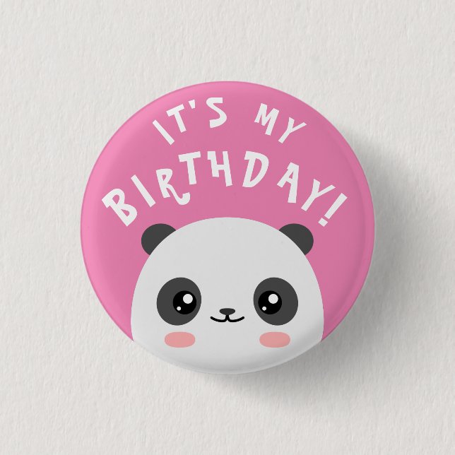 Badge Rond 2,50 Cm C'est mon anniversaire ! (Devant)
