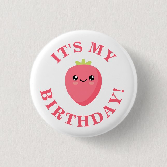 Badge Rond 2,50 Cm C'est mon anniversaire ! (Devant)