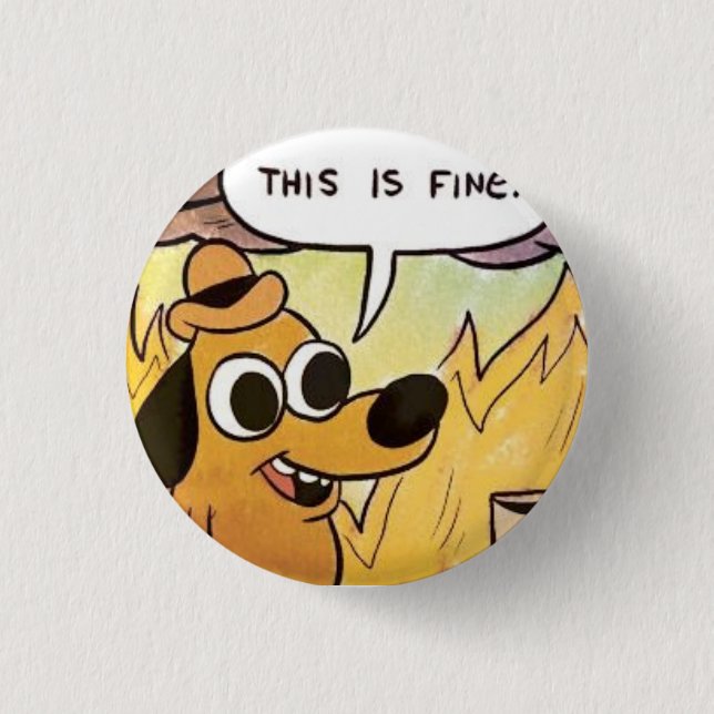 Badge Rond 2,50 Cm C'est Pin fin de Meme (Devant)