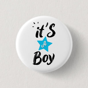 Badge Rond 2,50 Cm C'est un garçon