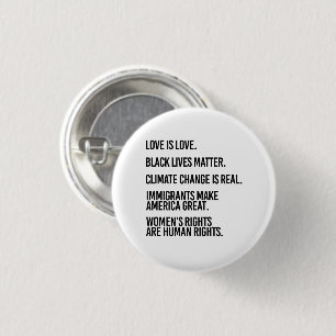 Badge Rond 2,50 Cm Chacun mérite les droits humains