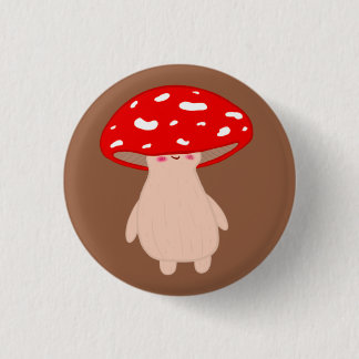 Badge Rond 2,50 Cm Champignons mignons