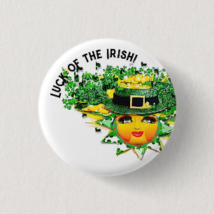 BADGE ROND 2,50 CM CHANCE SOLEIL !