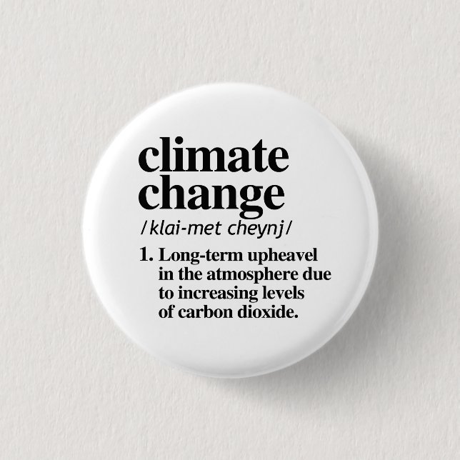 Badge Rond 2,50 Cm Changement climatique (Devant)