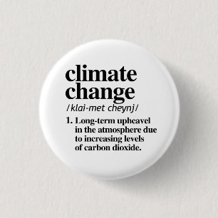Badge Rond 2,50 Cm Changement climatique