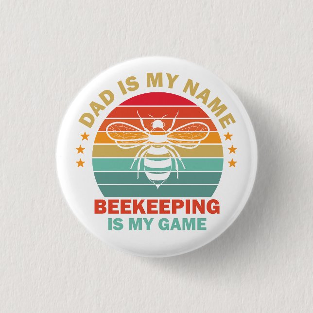 Badge Rond 2,50 Cm Chapeau de camion d'apiculture (Devant)