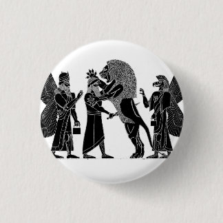 Badge Rond 2,50 Cm Chasse à lion