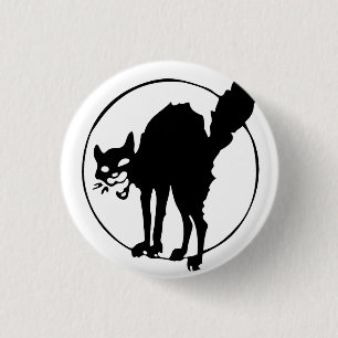 Badge Rond 2,50 Cm Chat d'anarchiste