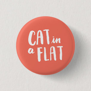 Badge Rond 2,50 Cm Chat dans un appartement