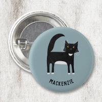 Chat noir et blanc Personnalisé
