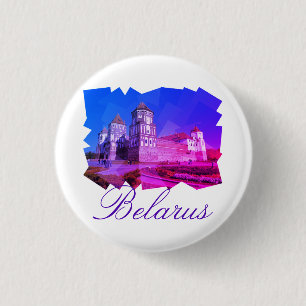 Badge Rond 2,50 Cm Château de Mir en Biélorussie Architecture Bouton 