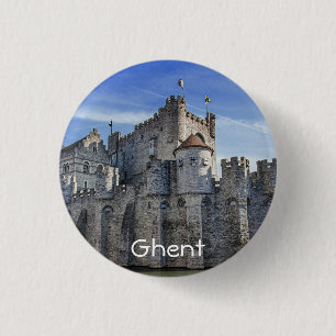 Badge Rond 2,50 Cm Château des Comtes de Gand