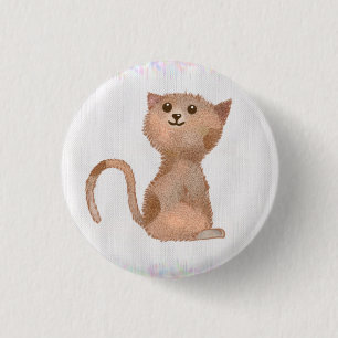 Badge Rond 2,50 Cm Chaton