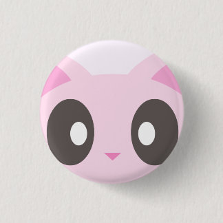 Badge Rond 2,50 Cm chaton mignon en gros plan