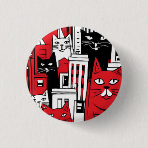 Badge Rond 2,50 Cm Chats à New York