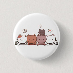 Badge Rond 2,50 Cm Chats, Animaux, Amusants