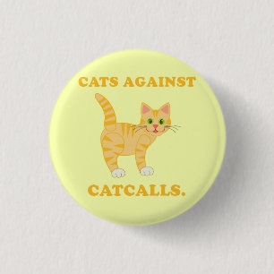 Badge Rond 2,50 Cm "Chats contre les appels"