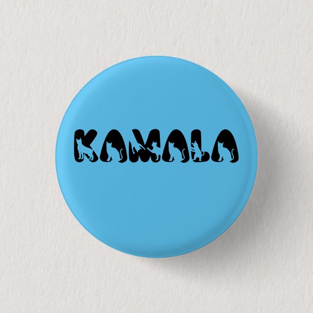 Badge Rond 2,50 Cm Chats de Kamala (Devant)
