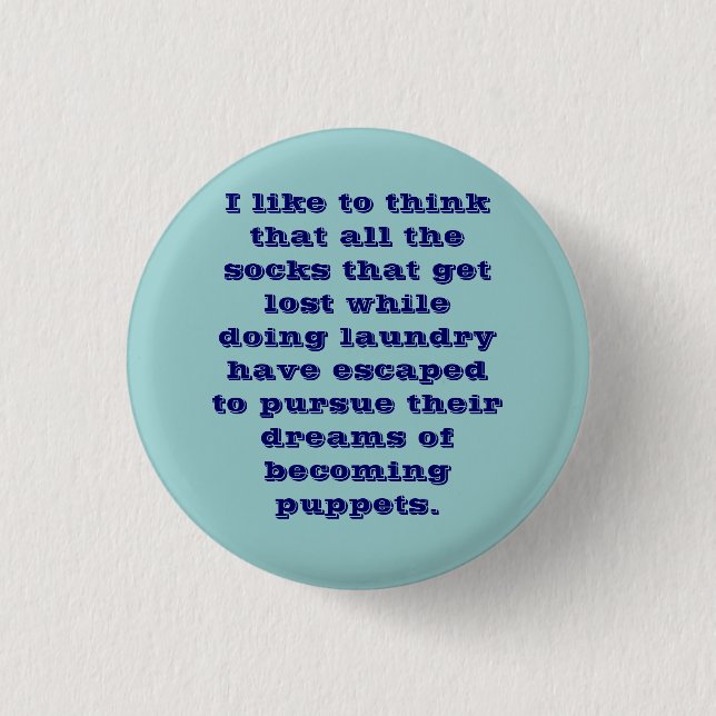Badge Rond 2,50 Cm chaussettes (Devant)