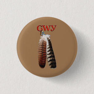 Badge Rond 2,50 Cm Cherokee Pride Earrings
