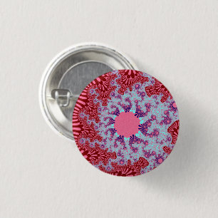 Badge Rond 2,50 Cm Cherry Cola Sunburst