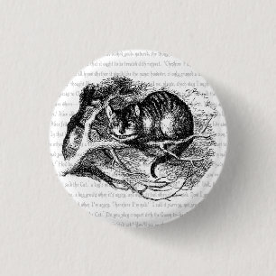 Badge Rond 2,50 Cm Cheshire Cat