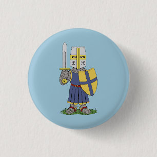 Badge Rond 2,50 Cm Chevalier médiéval mignon