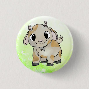 Badge Rond 2,50 Cm Chèvre
