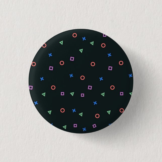 Badge Rond 2,50 Cm Chic géométrique : Bouton Inspiré Triangle" (Devant)