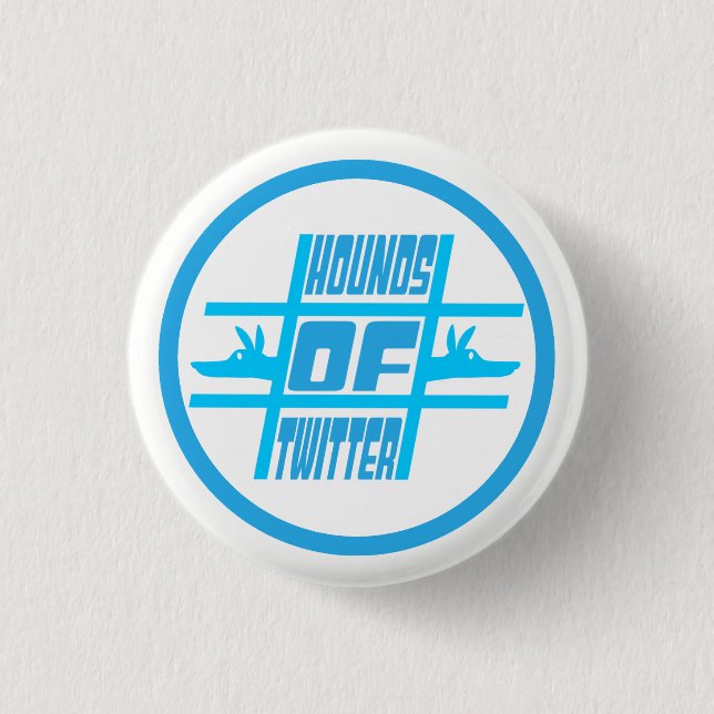 Badge Rond 2,50 Cm Chiens de gazouillement (Devant)