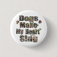 Chiens Font Mon Coeur Chanter Logo,