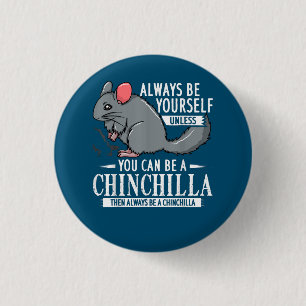 Badge Rond 2,50 Cm Chinchilla Gift Funny Cute Pet