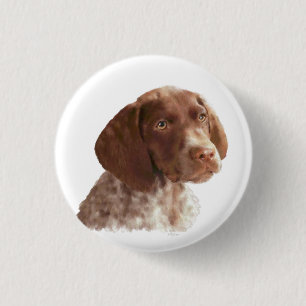Badge Rond 2,50 Cm Chiot à aire courte allemand