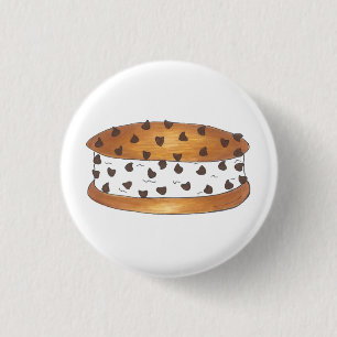 Badge Rond 2,50 Cm Chipwich Chocolat Chip Cookie Sandwich à la crème 