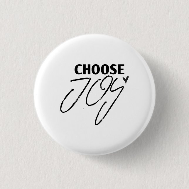 Badge Rond 2,50 Cm Choisissez Joy - Christian (Devant)