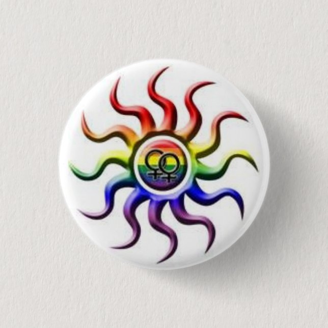 Badge Rond 2,50 Cm Chose Amy de Sun d'amour (Devant)