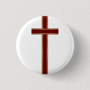 Badge Rond 2,50 Cm Christian cross