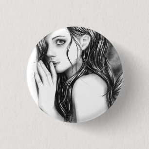 Badge Rond 2,50 Cm Chut maintenant bouton féerique