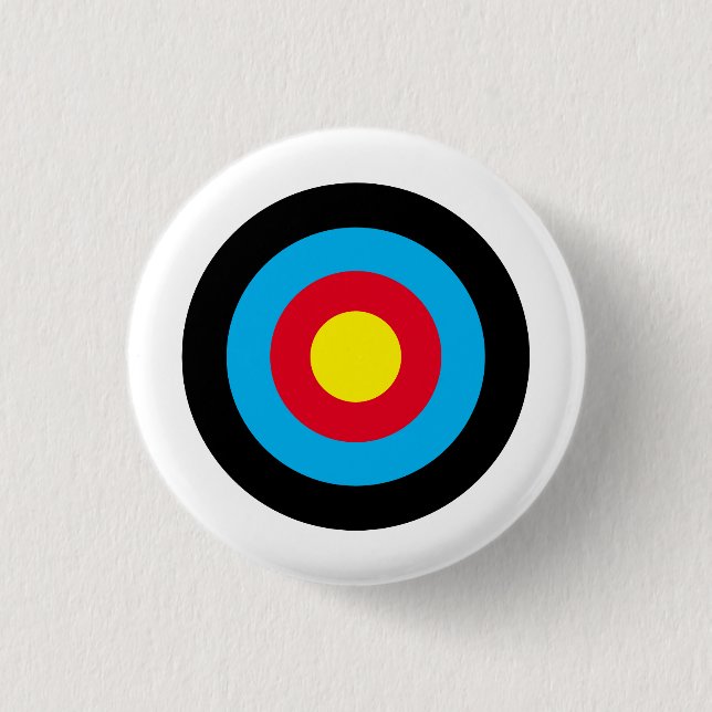 Badge Rond 2,50 Cm Cible de tir à l'arc (Devant)