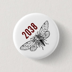 Badge Rond 2,50 Cm Cicadas 2038