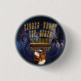 BADGE ROND 2,50 CM CIGARES SOUS LES ÉTOILES