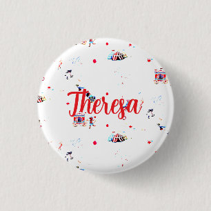 Badge Rond 2,50 Cm Cirque clown carnaval personnalisé