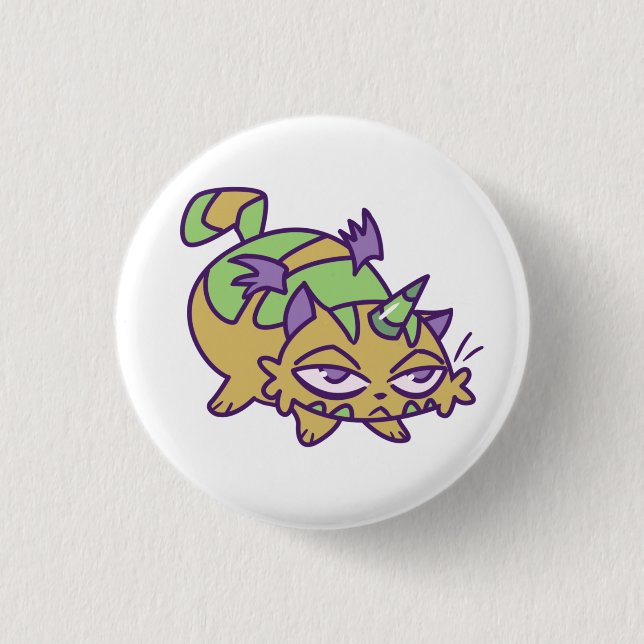 Badge Rond 2,50 Cm Citrouille (Devant)