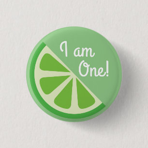 Badge Rond 2,50 Cm Citrus Slice L'anniversaire de l'enfant