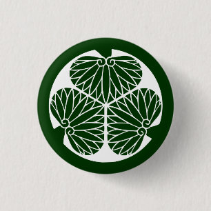 Badge Rond 2,50 Cm Clan lundi (crête) de Tokugawa