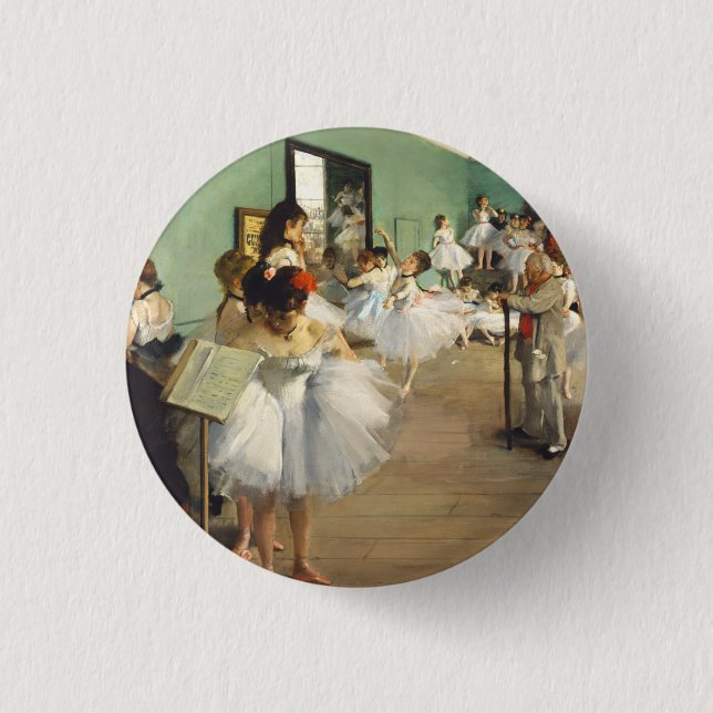 Badge Rond 2,50 Cm Classe de danse Edgar Degas (Devant)