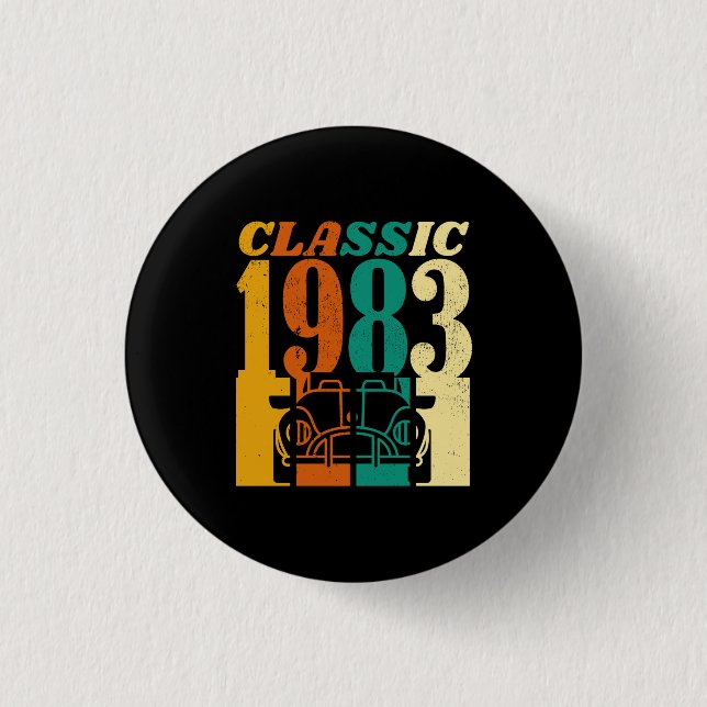 Badge Rond 2,50 Cm Classic 1983 43rd Birthday (Devant)