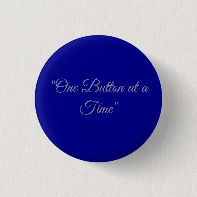 Badge Rond 2,50 Cm Classic Blue Solid Customizable Round Button Pin (Devant)